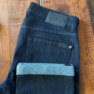 7 Fam raw denim